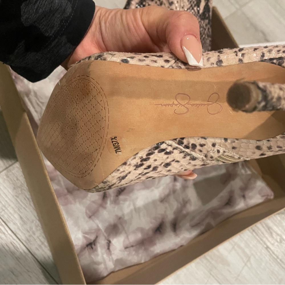 Jessica Simpson Nuevo Stretch Python Booties - image 6